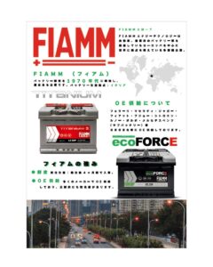 FIAMM batteryフィアム バッテリー